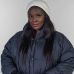CASHMERE CABLE HAT plus-size - AMOUR781