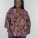 PINTUCK BLOUSE - Harpeth Hills plus-size - AMOUR781
