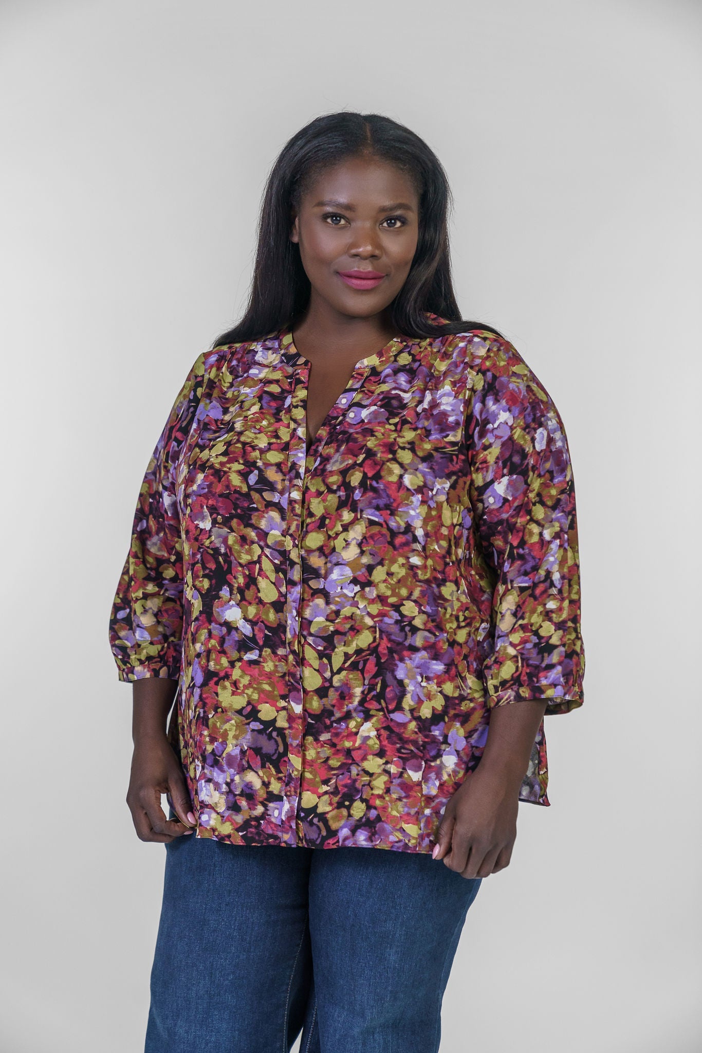 PINTUCK BLOUSE - Harpeth Hills plus-size - AMOUR781