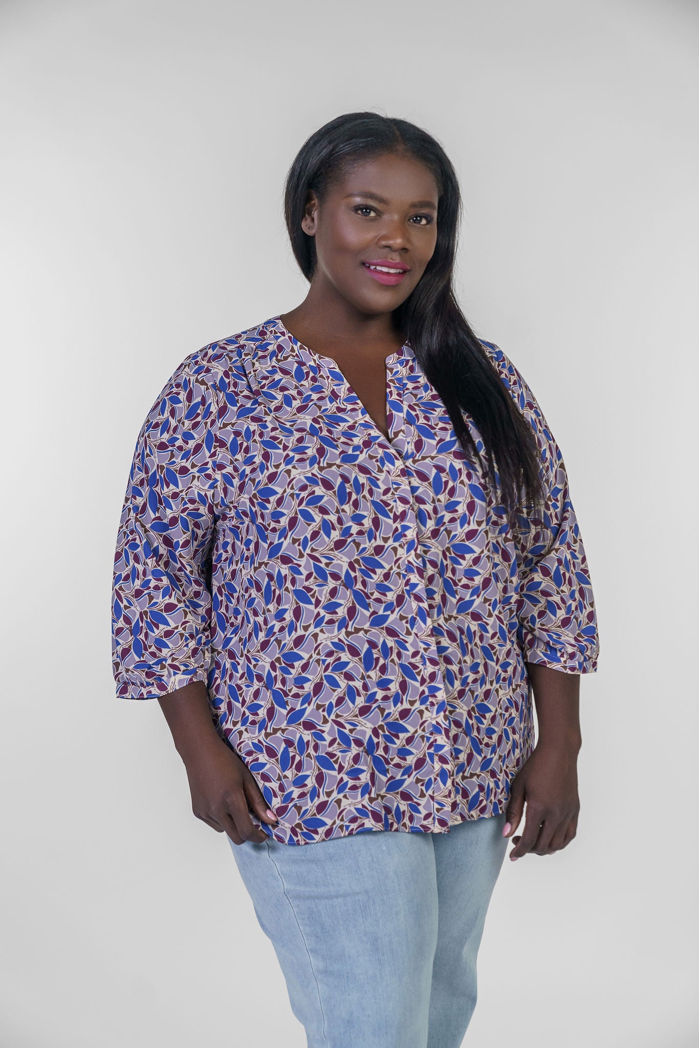 PINTUCK BLOUSE - Charlottes Cove plus-size - AMOUR781