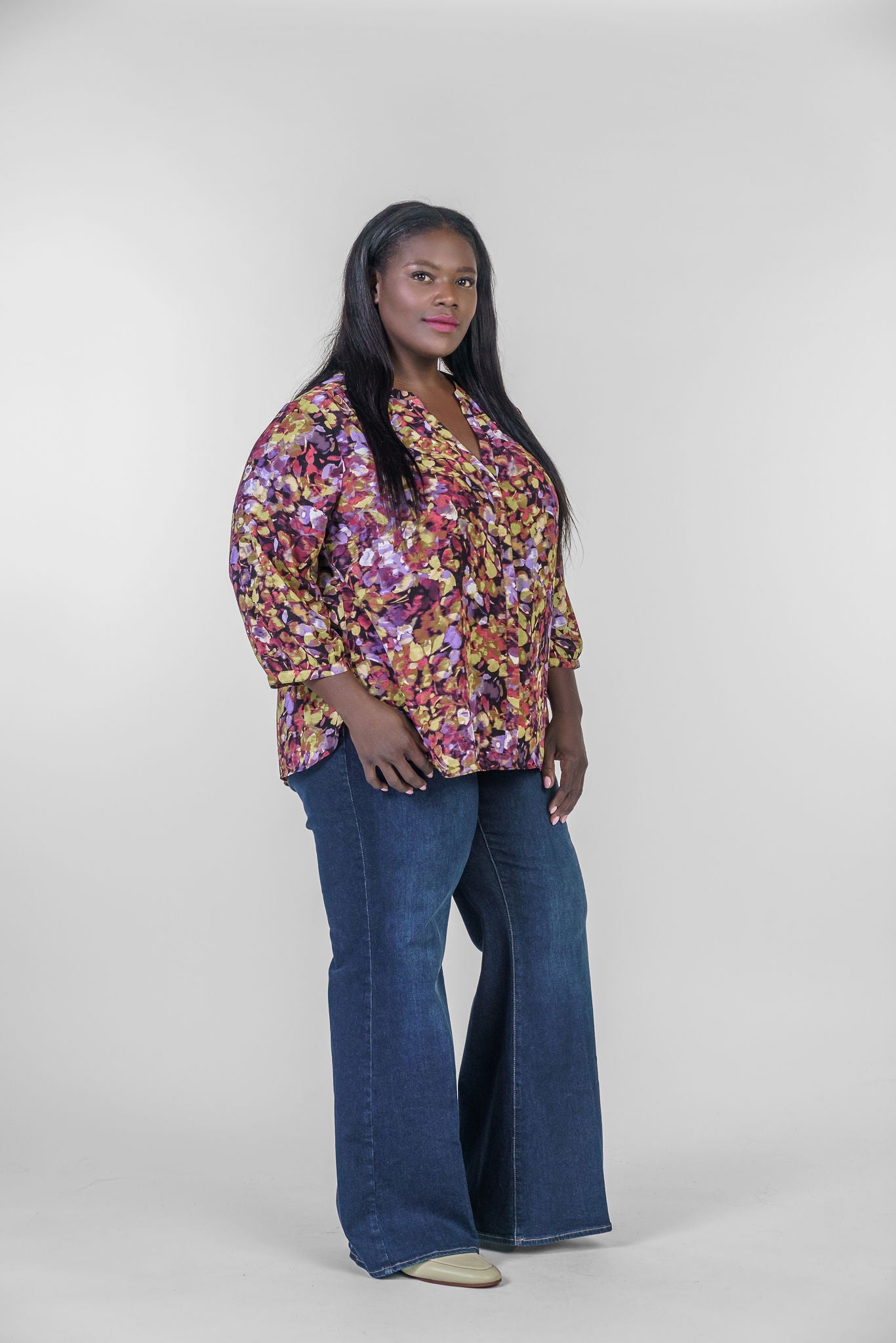 PINTUCK BLOUSE - Harpeth Hills plus-size - AMOUR781