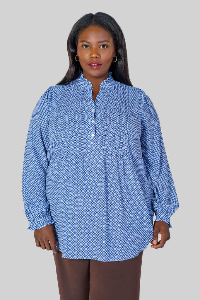 PLEAT FRONT TUNIC DESIGNED BY NYDJ