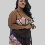 NADIA EMBROIDERED BABYDOLL - AMOUR781