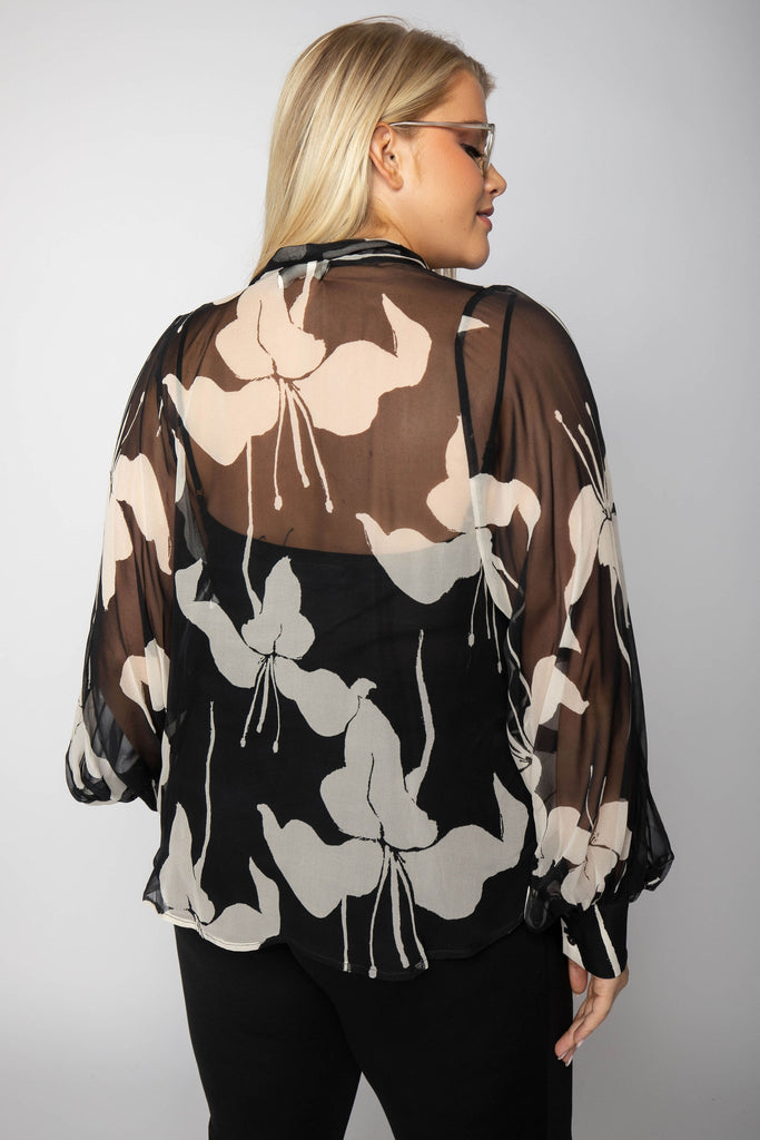 Floral Bow Blouse Designed by Psophia.
