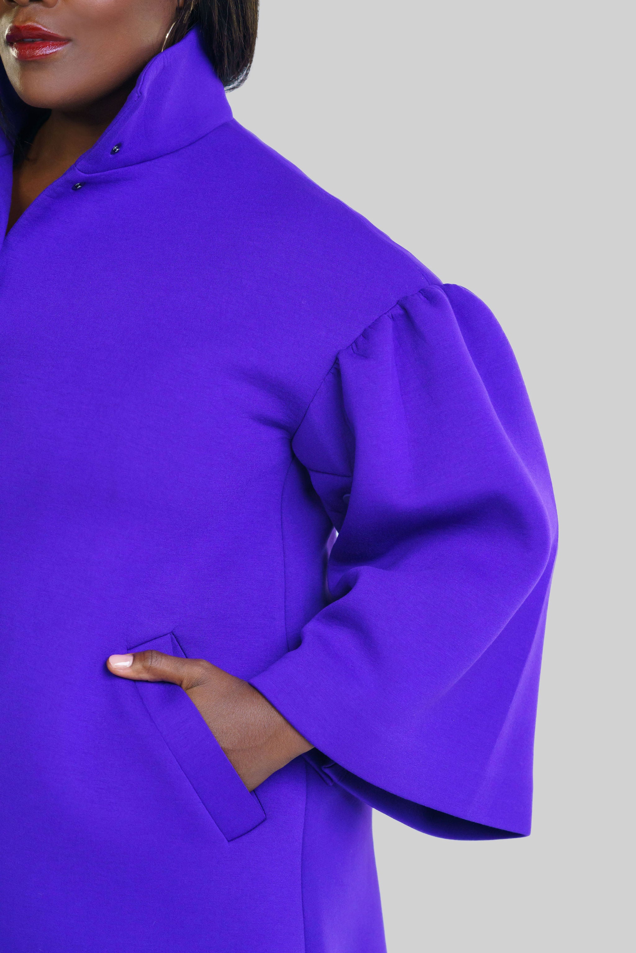 BELL SLEEVE LADY COAT plus-size - AMOUR781