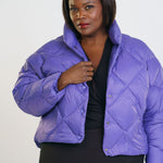 PUFFER JACKET WITH SCARF plus-size - AMOUR781