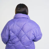 PUFFER JACKET WITH SCARF plus-size - AMOUR781