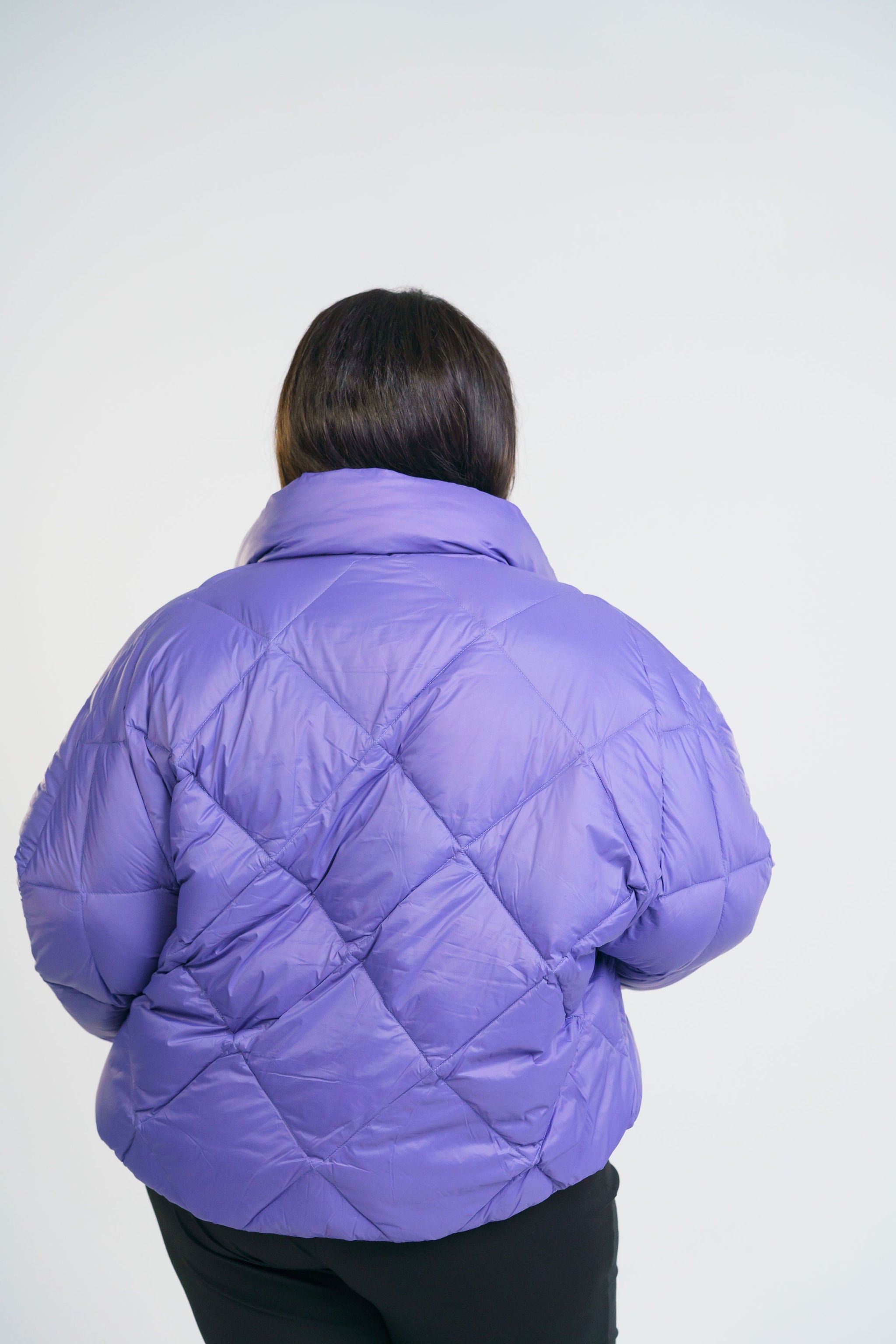 PUFFER JACKET WITH SCARF plus-size - AMOUR781