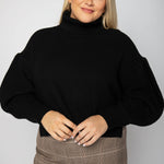 PUFF SLEEVE SWEATER plus-size - AMOUR781