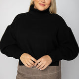 PUFF SLEEVE SWEATER plus-size - AMOUR781