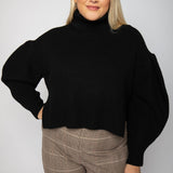 PUFF SLEEVE SWEATER plus-size - AMOUR781