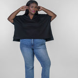 V-NECK ONE POCKET DOLMAN TEE plus-size - AMOUR781
