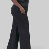 PONTE KNIT WIDE LEG PANT - AMOUR781