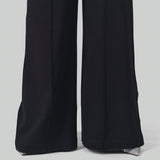 PONTE KNIT WIDE LEG PANT - AMOUR781