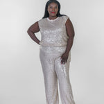 SEQUIN BUBBLE TANK plus-size - AMOUR781