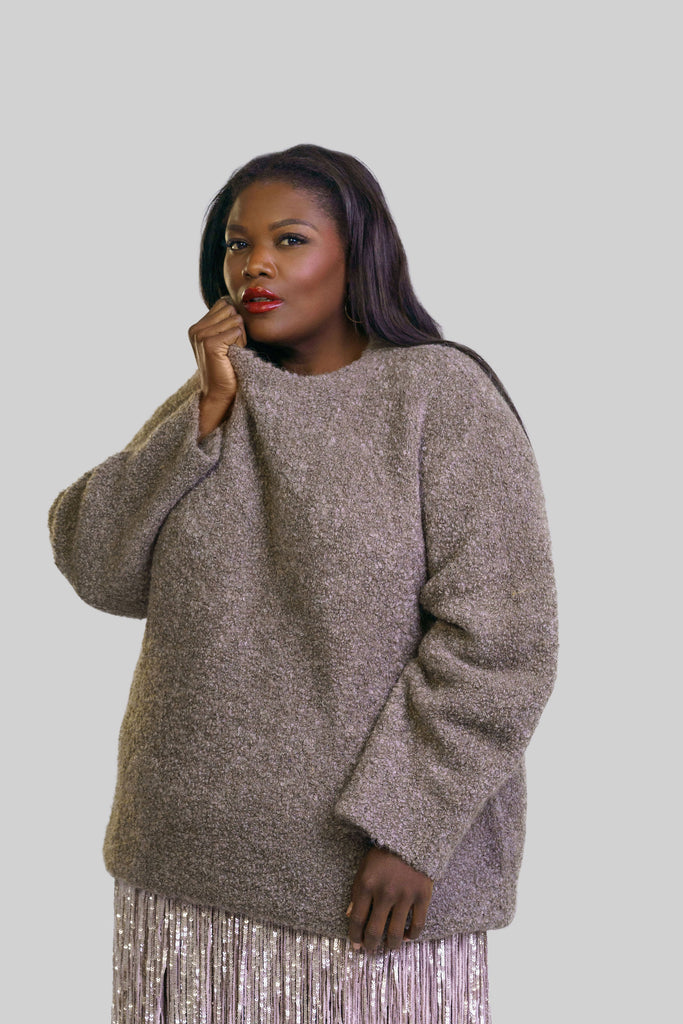 DUTTON KNIT SWEATER DESIGNED BY TANYA TAYLOR