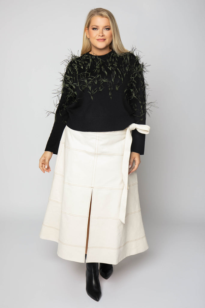 LEXIA FEATHER SWEATER - AMOUR781