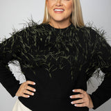 LEXIA FEATHER SWEATER plus-size - AMOUR781