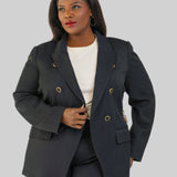 MICHELLE JACKET WITH CHAIN plus-size - AMOUR781