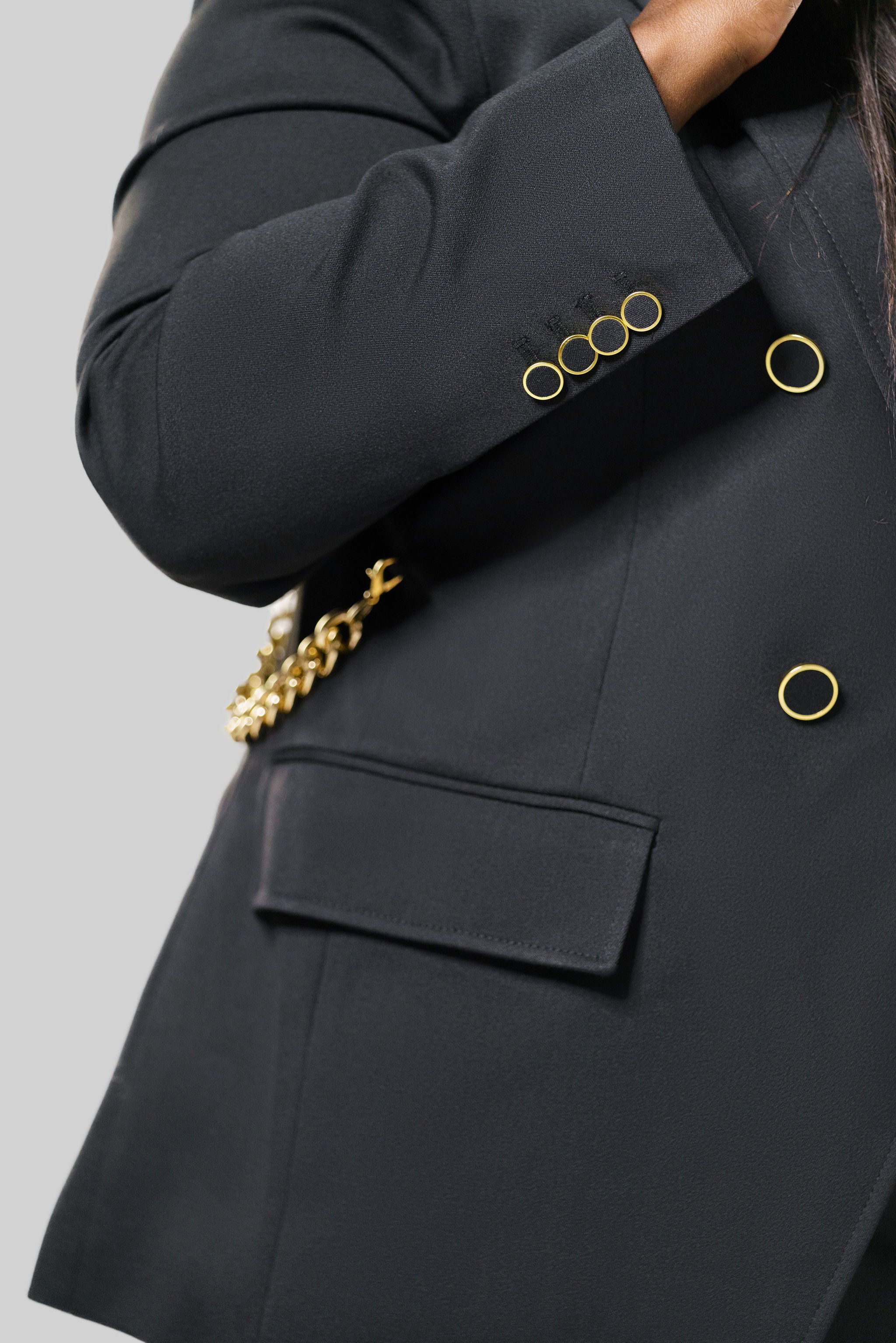 MICHELLE JACKET WITH CHAIN plus-size - AMOUR781