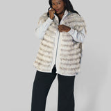 FAUX FUR VEST plus-size - AMOUR781