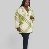 OVERSIZED PLAID COAT plus-size - AMOUR781