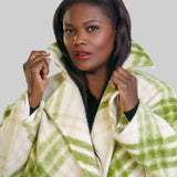 OVERSIZED PLAID COAT plus-size - AMOUR781