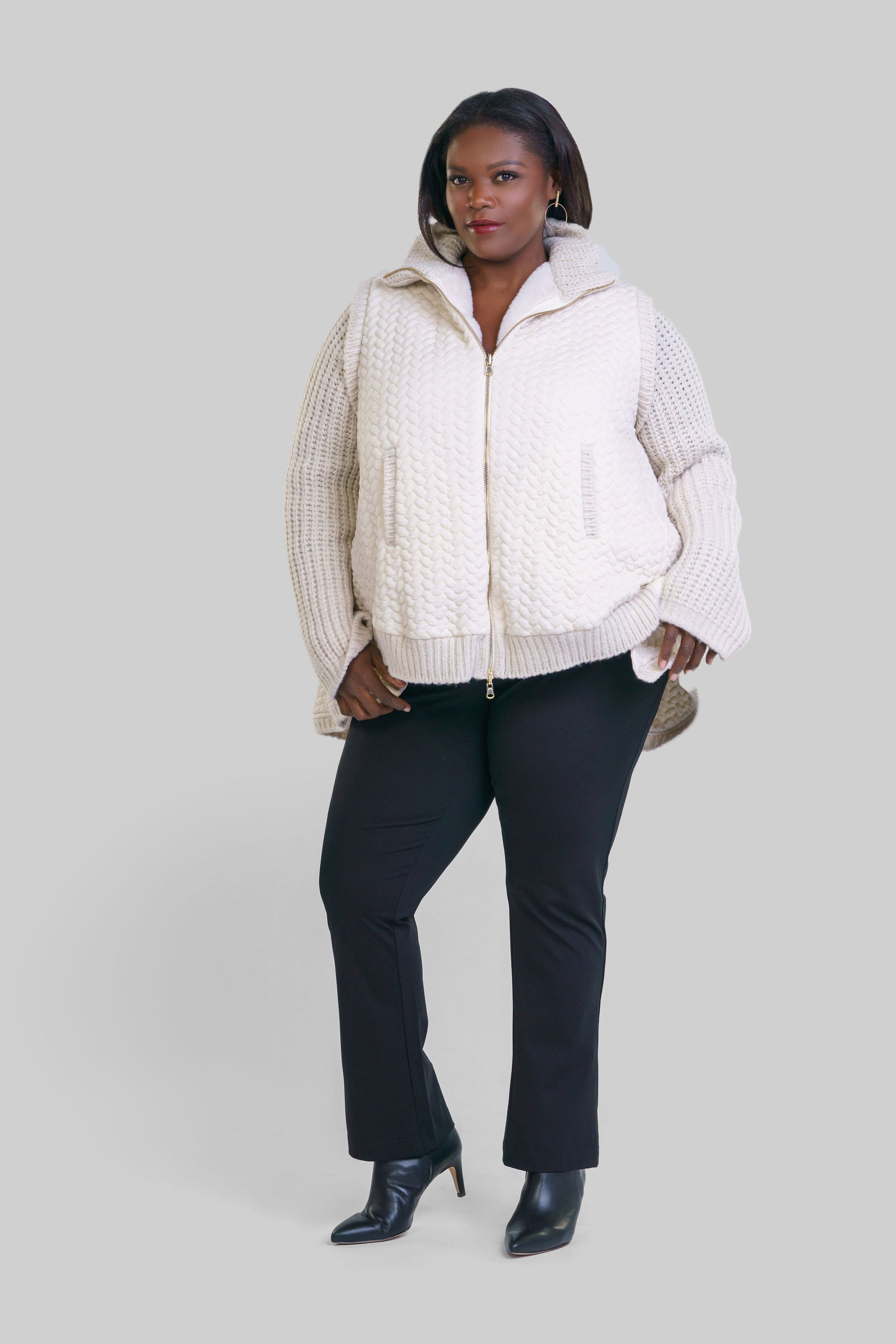 SWING ZIP UP plus-size - AMOUR781