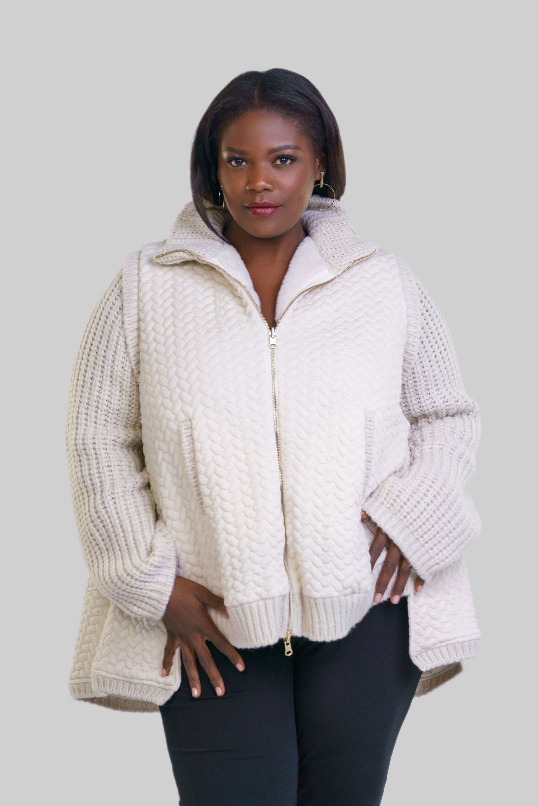SWING ZIP UP plus-size - AMOUR781