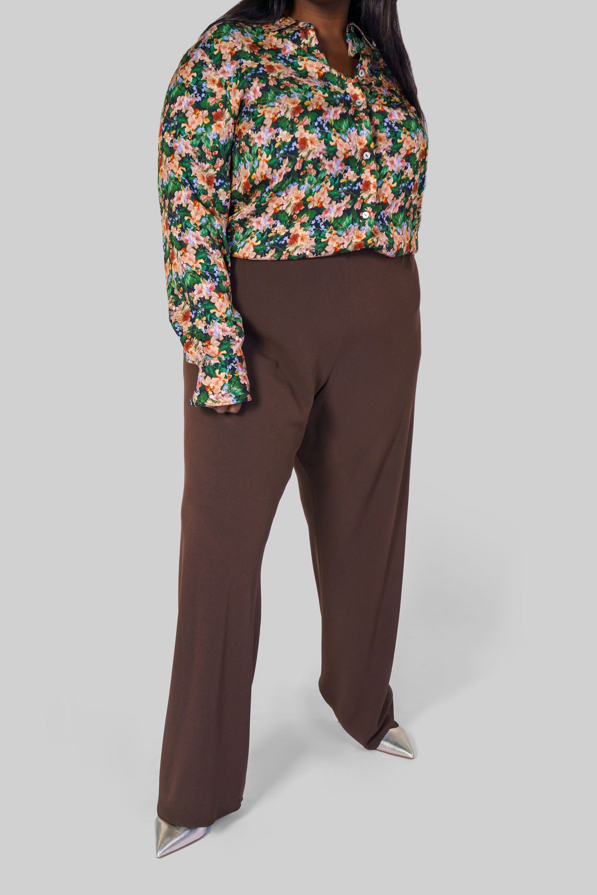 HIGH WAISTED BIAS PANT plus-size - AMOUR781