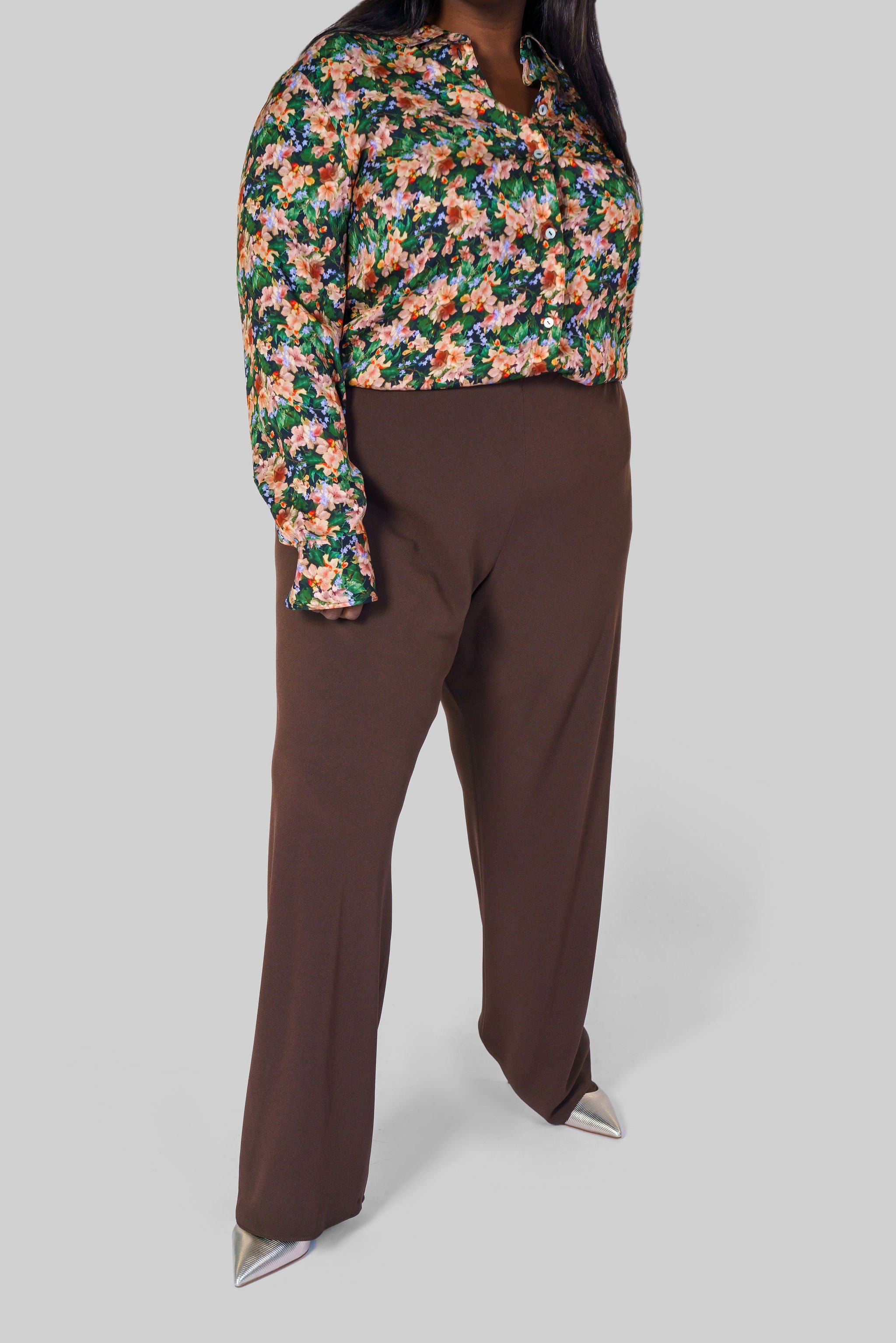 HIGH WAISTED BIAS PANT plus-size - AMOUR781