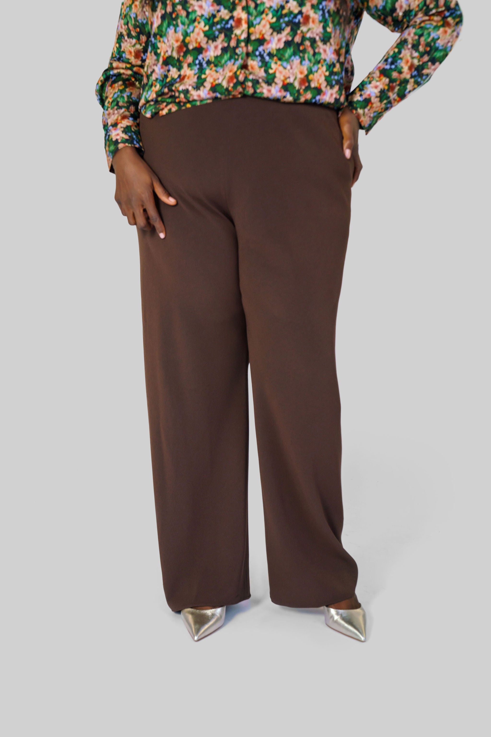 HIGH WAISTED BIAS PANT plus-size - AMOUR781