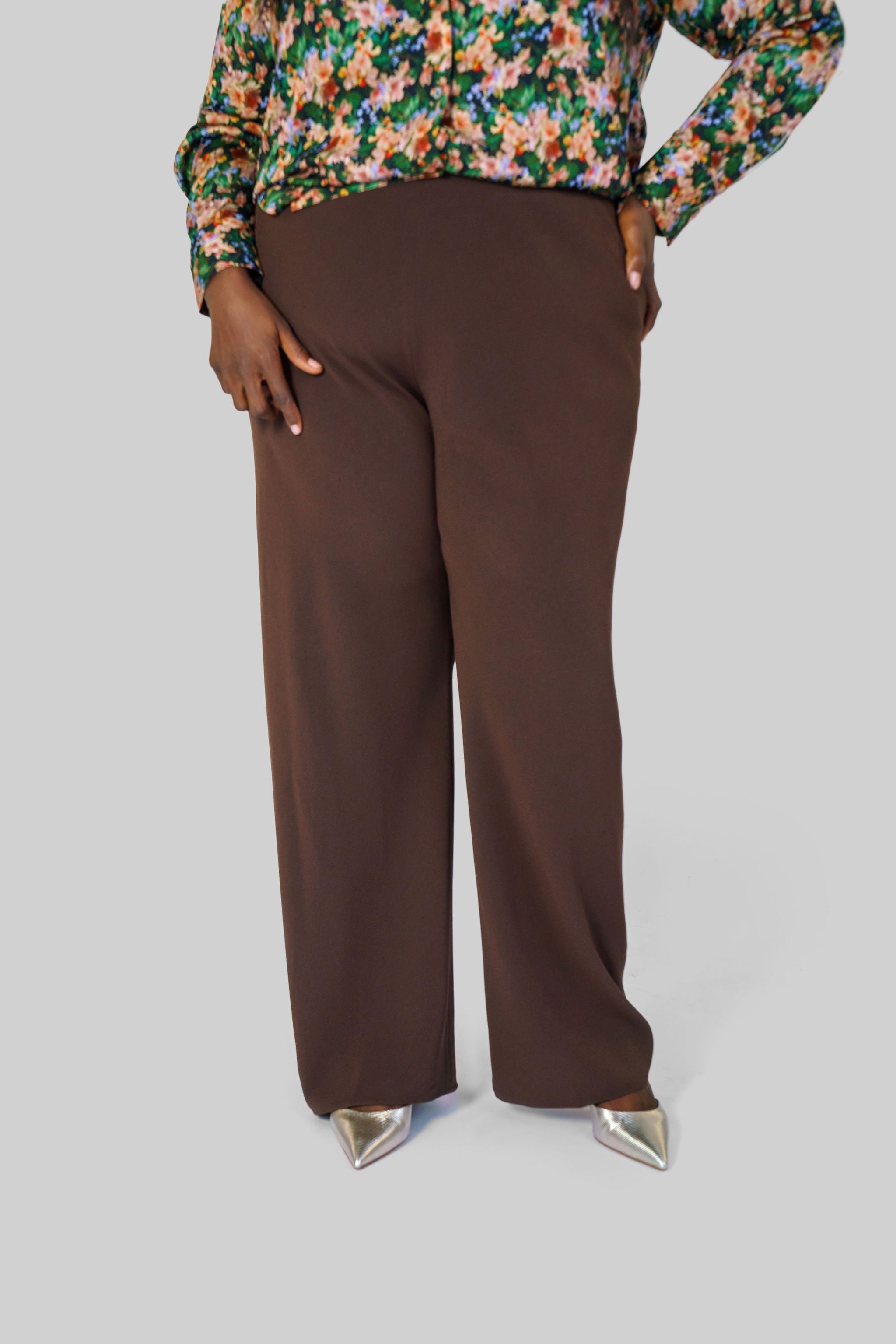 HIGH WAISTED BIAS PANT plus-size - AMOUR781