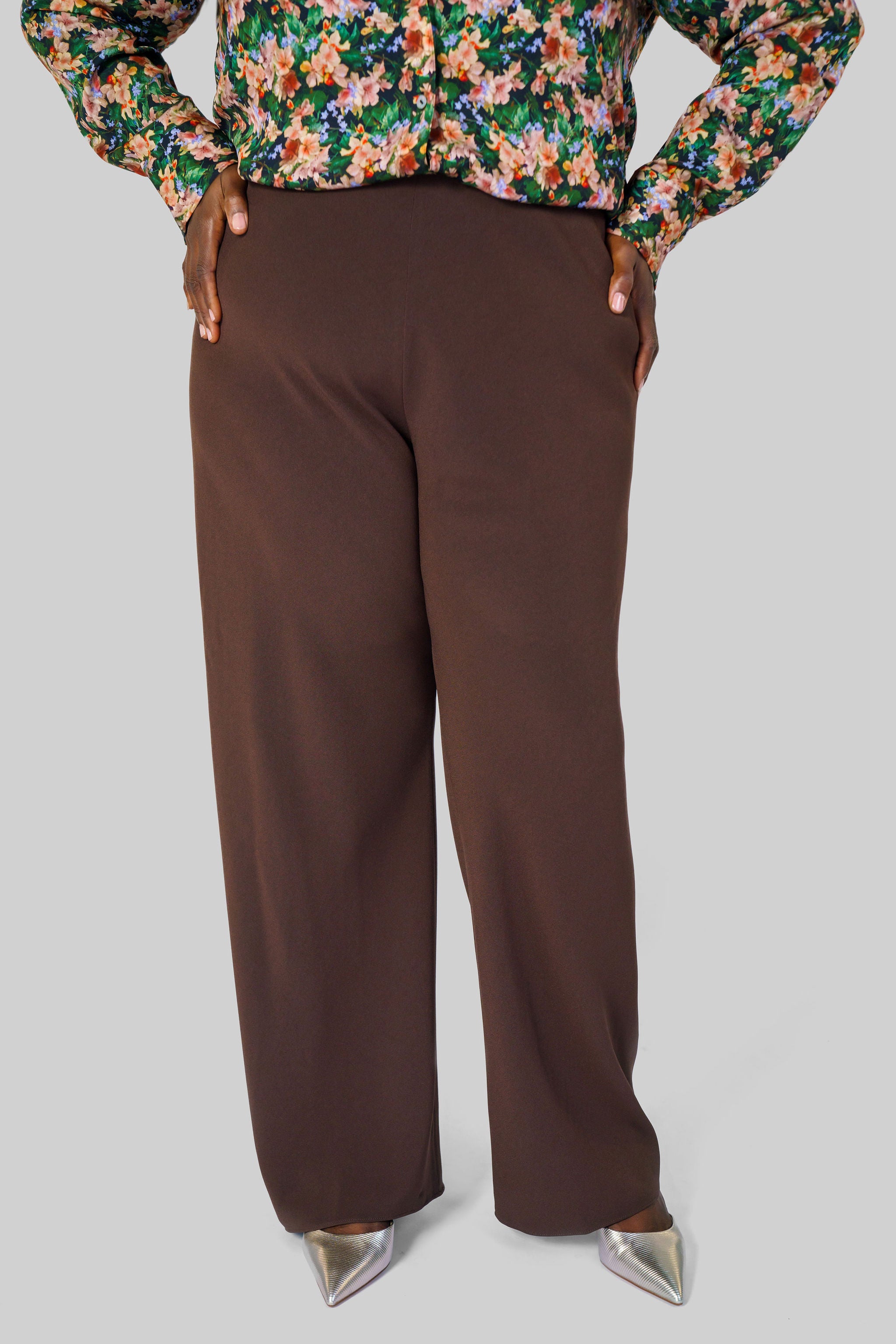 HIGH WAISTED BIAS PANT plus-size - AMOUR781