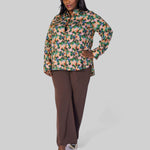 WILD PRIMROSE SLIM FITTED BLOUSE plus-size - AMOUR781
