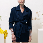 THE CROPPED CHARLES TRENCH plus-size - AMOUR781