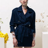 THE CROPPED CHARLES TRENCH plus-size - AMOUR781