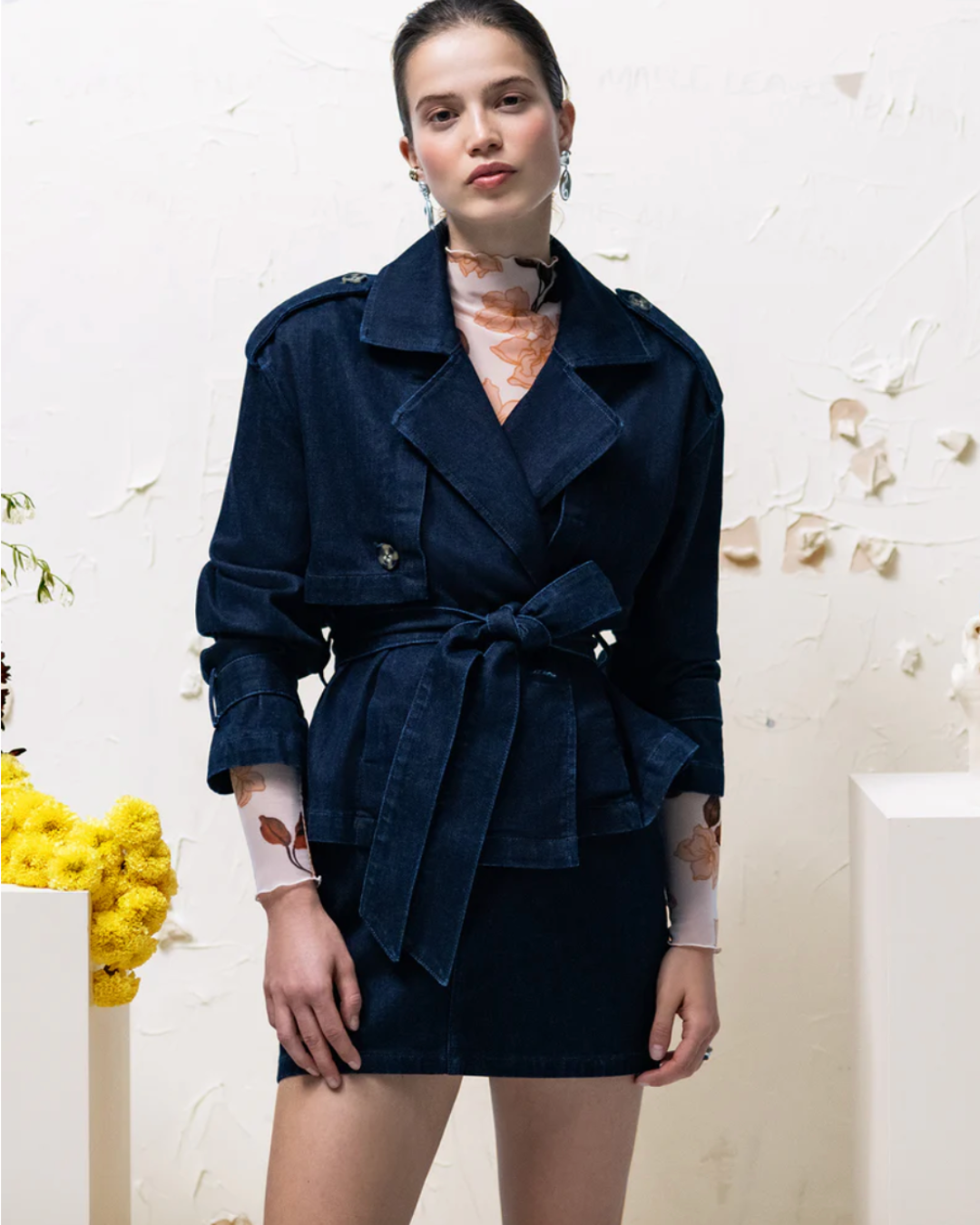 THE CROPPED CHARLES TRENCH plus-size - AMOUR781