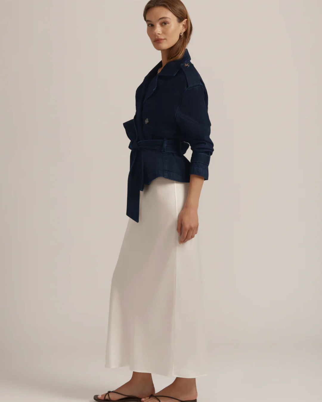 THE CROPPED CHARLES TRENCH plus-size - AMOUR781