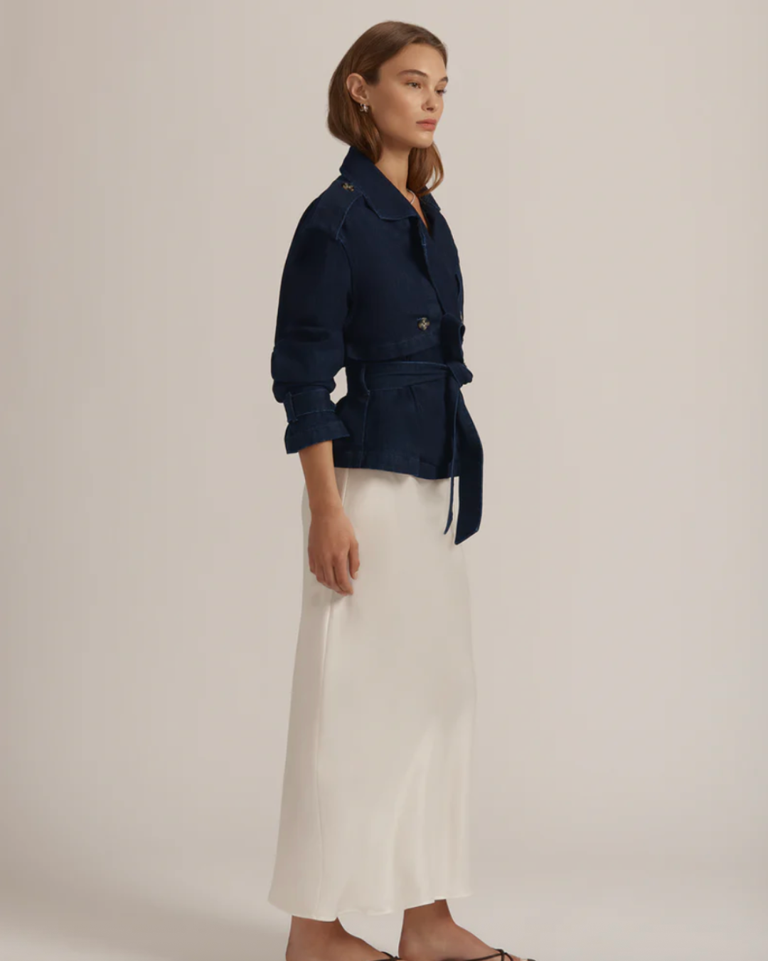 THE CROPPED CHARLES TRENCH plus-size - AMOUR781