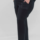 FERNE FRENCH SCUBA PANT WITH TWEED plus-size - AMOUR781