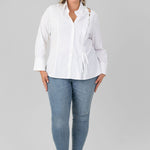 NAOMI LACE UP TOP plus-size - AMOUR781