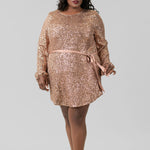 SEQUIN MINI DRESS plus-size - AMOUR781