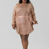 SEQUIN MINI DRESS plus-size - AMOUR781