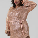 SEQUIN MINI DRESS plus-size - AMOUR781