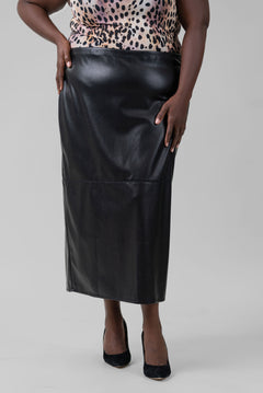 BETTER THAN LEATHER PENCIL SKIRT plus-size - AMOUR781