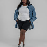 ESSENTIAL SWEETHEART BIKER SHORTS plus-size - AMOUR781