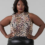 MESH FUNNEL TANK BODYSUIT plus-size - AMOUR781