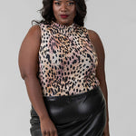 MESH FUNNEL TANK BODYSUIT plus-size - AMOUR781