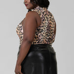 MESH FUNNEL TANK BODYSUIT plus-size - AMOUR781